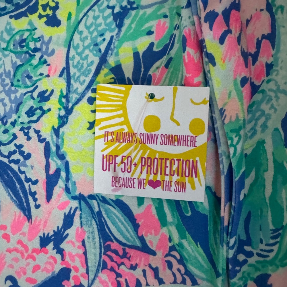 NWT Lilly Pulitzer UPF 50+ Sophie Mermaid Cove Dress - Picture 8 of 10